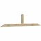 Ekena Millwork Portland Rough Sawn Timber Gable Bracket, Douglas Fir, 96"W x 20"H x 2"D x 4"F, 5/12 Pitch GBW096X20X0204POR00RDF - alternate 4